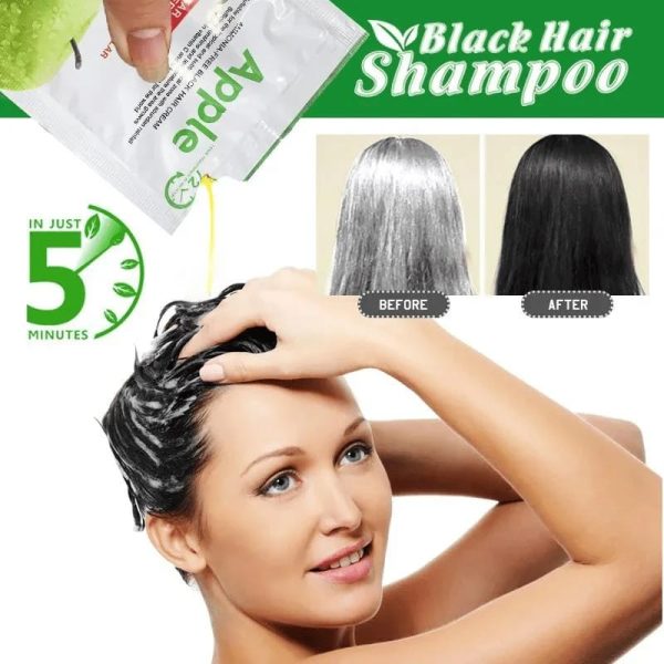 Apple Ammonia Free Black Hair Cream | 30ml x 10 pcs in Box - Image 6