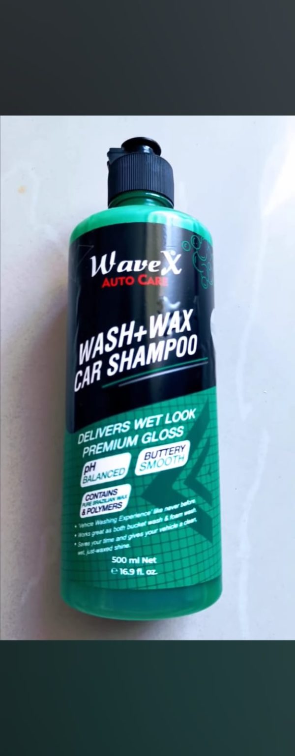 WaveX Auto Care | Wash + Wax Car Shampoo – 200ml | Delivers Wet Look & Premium Gloss | Made in Pakistan - Image 6