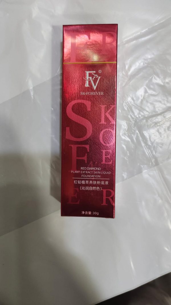 Fv Foundation Waterproof With Medium Coverage, Oil-free & Long Lasting, Matte orever Foundation For Oily/normal Skin, Forever Liquid Makeup Foundation For Face, 30g Ivory - Image 2