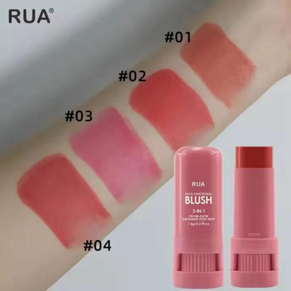 High-Pigment Matte Blush Stick – Long-Lasting, Water-Resistant & Blendable Contour Balm - Random Shades - Image 7