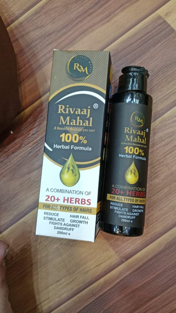 Rivaaj Hair Oil Hair Food Organic Hair Problem Solution | Best Quality Hair Food Oil 200 ml - Image 2