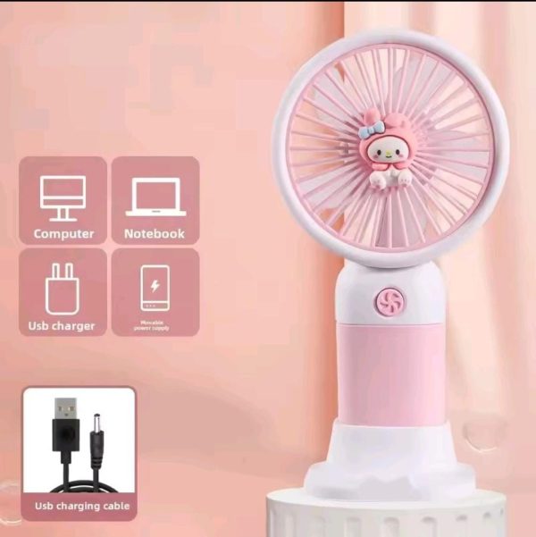 Mini Fan Multifunctional Cool Summer Fruit Cartoon Handheld Mini Fan(random color ) - Image 2