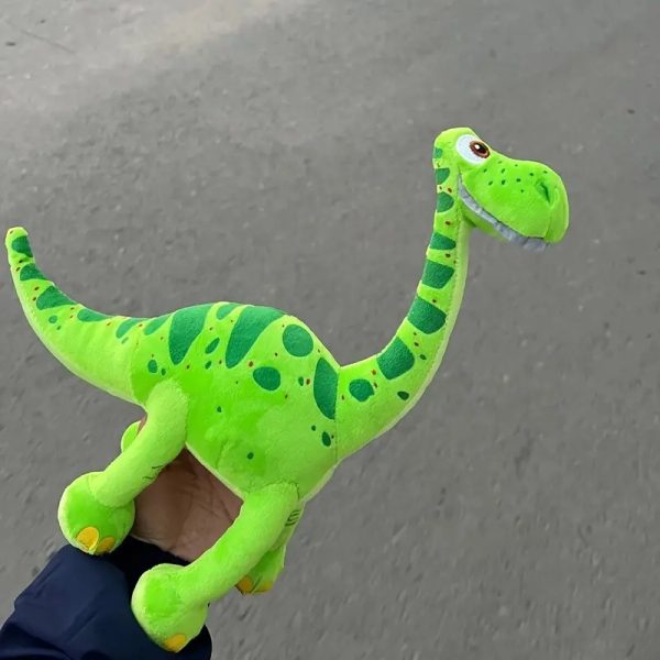 Green Collar Dinosaur Stuffed Toy – Soft Plush Dinosaur Doll for Kids, Toddlers & Babies – Cute Cartoon Dino with Green Neck Scarf – Perfect for Snuggling, Gifting & Nursery Decor - Image 4