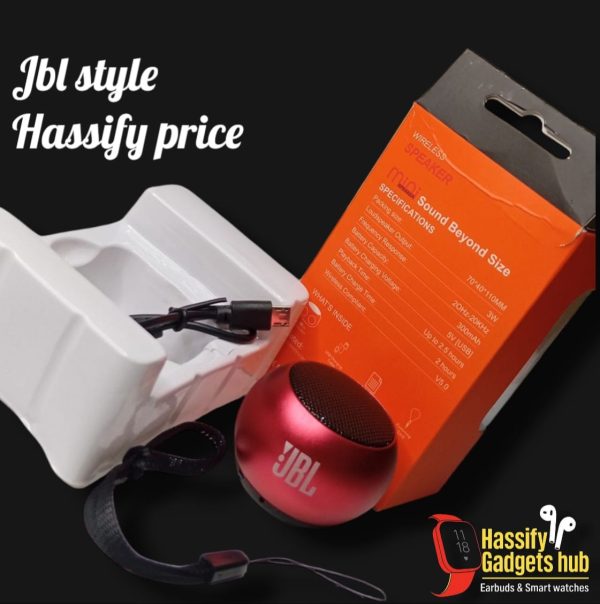 JBL Mini Portable Wireless Bluetooth Speaker - Hassify– Heavy Bass, High Sound Quality, Rechargeable, FM/TF Card Support – Best for Outdoor & Travel ( Random Color ) - Image 5