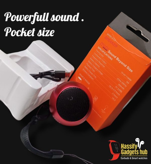 JBL Mini Portable Wireless Bluetooth Speaker - Hassify– Heavy Bass, High Sound Quality, Rechargeable, FM/TF Card Support – Best for Outdoor & Travel ( Random Color ) - Image 3