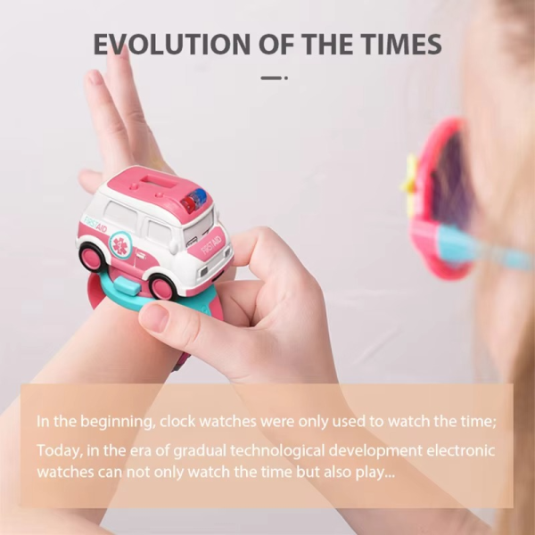 Wrist Watch Mini Rc Car Toy - Best Quality Rc Car Toy | Wrist Watch Toy For Kids - Random Color - Image 4