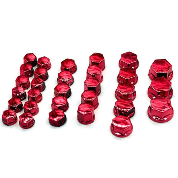 30pcs/set High Quality Chrome Plating Plastic Motorcycle Screw Nut Cover Cap Nut Bolt Decoration For Engine Transmission - Image 9