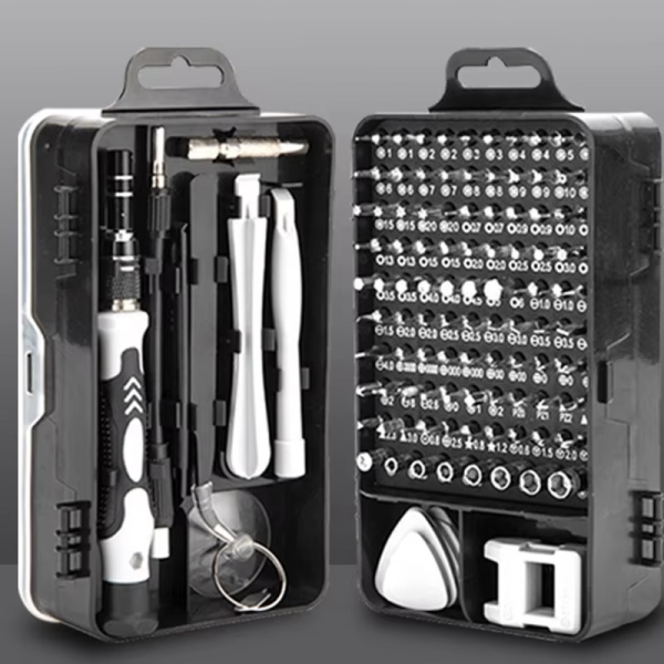 115-in-1 Precision Magnetic Screwdriver Set – Stainless Steel Flat Head Repair Tool Kit for Phones, Computers, Laptops, Watches, Eyeglasses, and Other Electronics - Tool Kit - Image 7