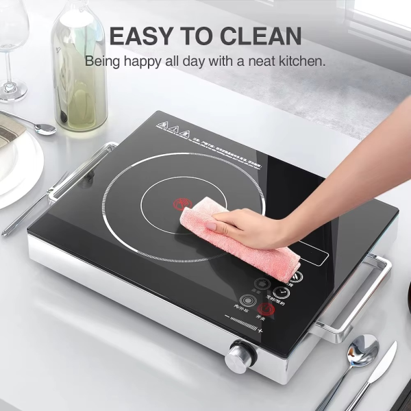 RAF 3500W Electric Infrared Stove – High-Power Hot Plate Cooker | Portable Electric Chula for Fast, Even Heating | Energy-Efficient Countertop Burner for Home, Kitchen, and Outdoor Use - Image 4