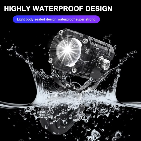 Universal Motorcycle LED Auxiliary Headlight – High/Low Beam Super Bright Fog & Driving Light with Waterproof IP65 Spotlight for All Bikes and Weather Conditions - Image 13