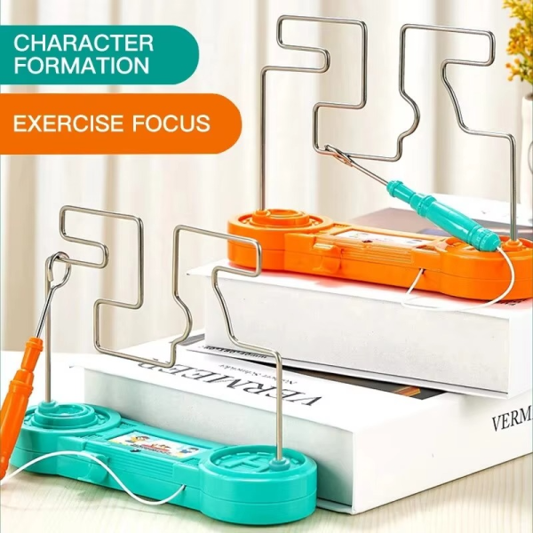 Bump Maze, Montessori Toy Electric Wire Maze Roller Game Touch Maze Puzzle Toy Collision Game Education Concentration Toy (Random Color) - Image 3