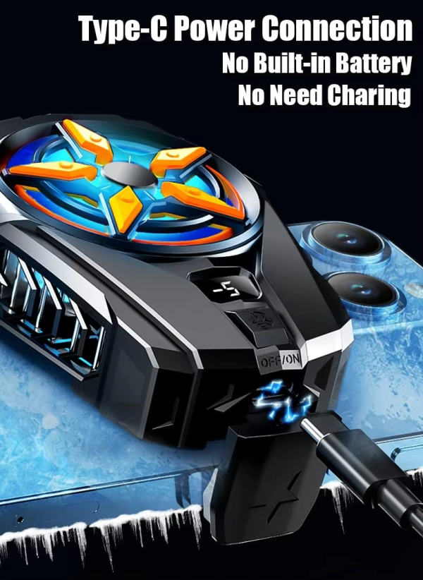 SL09 Practical Phone Cooler Fan, Easy To Carry, Smart Digital Display, Rear Phone Radiator, Fast Cooling ( Random Color ) - Image 21