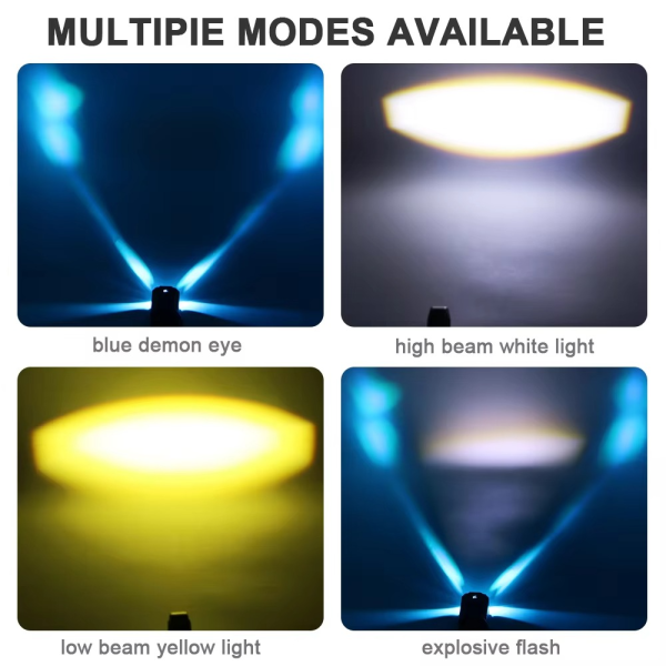 Universal Motorcycle LED Auxiliary Headlight – High/Low Beam Super Bright Fog & Driving Light with Waterproof IP65 Spotlight for All Bikes and Weather Conditions - Image 14