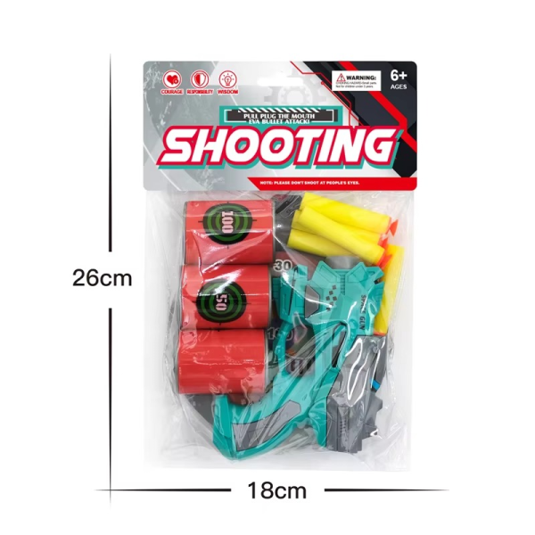 Plastic Soft Bullet Gun Promotional Toys Toy Guns Soft Bullets Soft Bullet Pistol -  Soft Bullet Shooting Gun - Random Color - Image 5