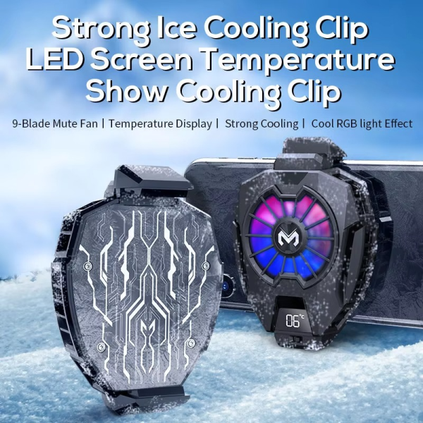 MEMO DL05 Portable Semiconductor Phone Cooler Fan – Multi-Function Gaming Cooling Device | Best Quality Fan For Gaming - Random Color - Image 11