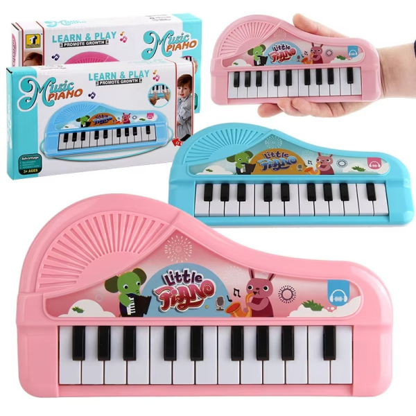 Stuffed Electronic Piano Keyboard Toys 13 Key Early Educational Instrument Electronic Organ for Kids Toys Musical Children Piano - Random Color - Image 9