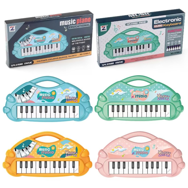Stuffed Electronic Piano Keyboard Toys 13 Key Early Educational Instrument Electronic Organ for Kids Toys Musical Children Piano - Random Color - Image 10