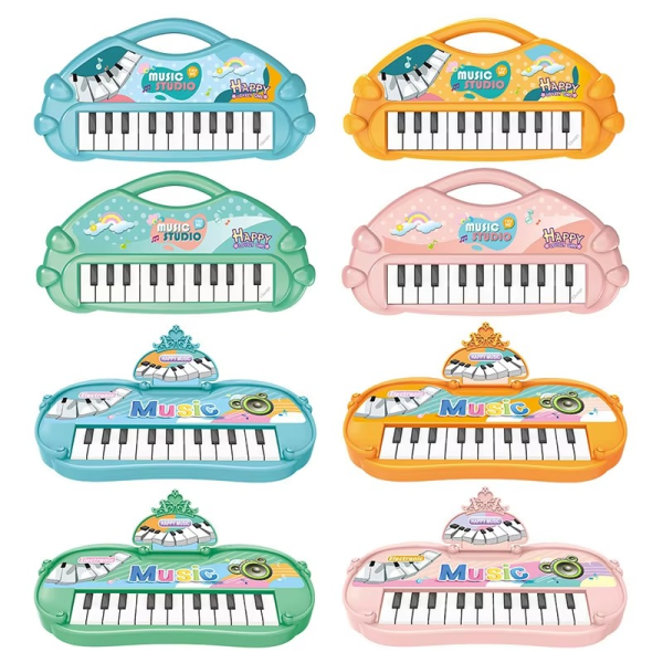 Stuffed Electronic Piano Keyboard Toys 13 Key Early Educational Instrument Electronic Organ for Kids Toys Musical Children Piano - Random Color - Image 13