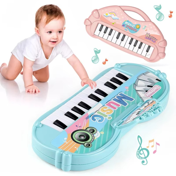 Stuffed Electronic Piano Keyboard Toys 13 Key Early Educational Instrument Electronic Organ for Kids Toys Musical Children Piano - Random Color - Image 14