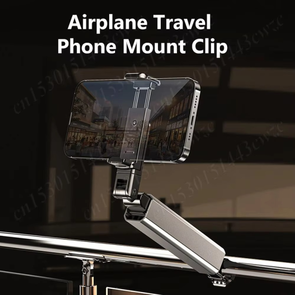 Universal Phone Holder Travel Essentials Flexible 360 ​​Degree Rotation Hands-Free Airplane Phone Mount for iPhone Xiaomi - Random Color - Image 13
