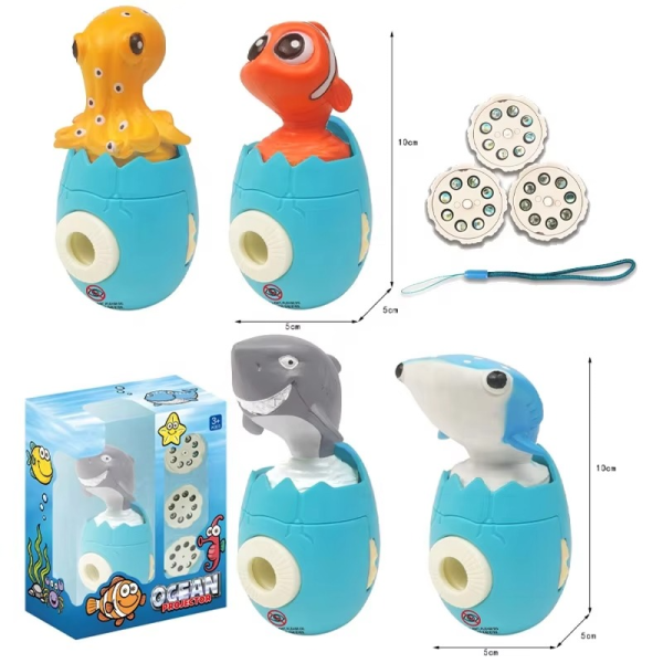 Factory Price Custom Ocean Animals Egg Machine Projector Toys Children Projection Toy - Random Color - Image 3