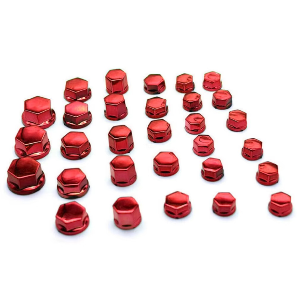 30pcs/set High Quality Chrome Plating Plastic Motorcycle Screw Nut Cover Cap Nut Bolt Decoration For Engine Transmission - Image 8