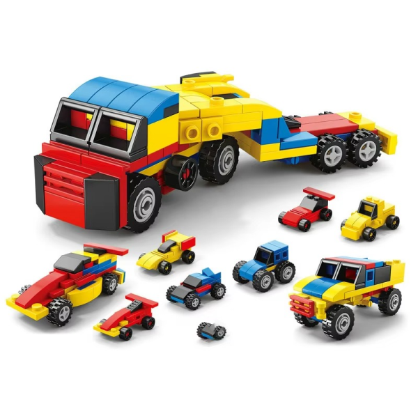 Power Racing Micro Blocks Set 6-in-1 – Mini Building Brick Racing Vehicles for Kids, Creative DIY Construction Toy Set with 6 Unique Race Car Models, Educational and Fun - Image 7
