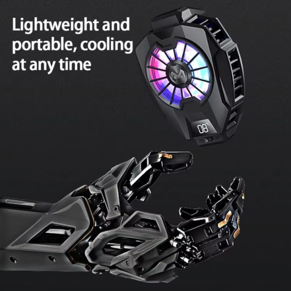 MEMO DL05 Portable Semiconductor Phone Cooler Fan – Multi-Function Gaming Cooling Device | Best Quality Fan For Gaming - Random Color - Image 4