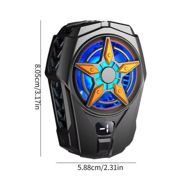 SL09 Practical Phone Cooler Fan, Easy To Carry, Smart Digital Display, Rear Phone Radiator, Fast Cooling ( Random Color ) - Image 17
