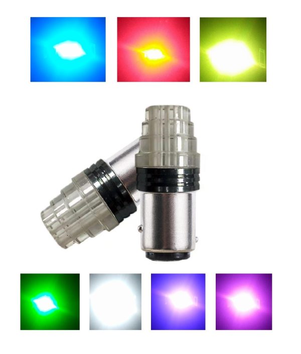 1 Pc LED Bike Back Light Flasher Bulb | Motorcycle Back Light Flasher Bulb | Multi color lights Flasher for bike - Image 4