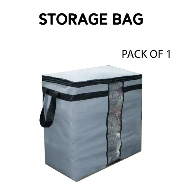 Storage Blanket Bag Organizer Folding Bag Organizer, Cloth Storage Boxes for Wardrobe 01 Pcs - Random Color - Image 3