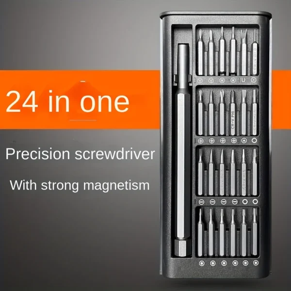 24 in 1 Precision Mini Magnetic Screwdriver Set, 24 in 1 Tool Kit, The Ultimate Electronic Repair Tool Kit for Phone, Tablet, Computer, Laptop, PC, Game Controller, Watch, Precision Screwdriver Set Magnetic - Image 7