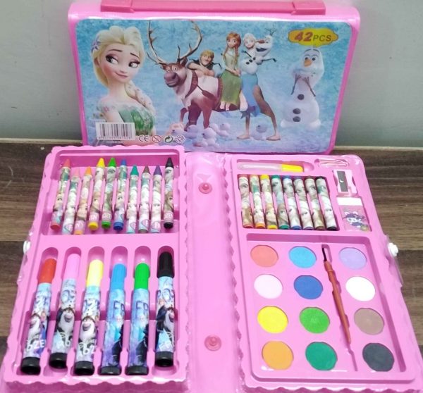42-Piece Complete Coloring Kit for Kids – Themed Crayons, Markers, Pencil Colours & Art Accessories - Image 7