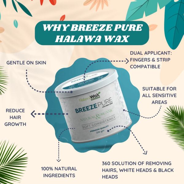 Breeze Pure Organic Halawa Finger Wax | Hair Removal Wax | Best Quality Finger Wax - 225 gram - Image 2