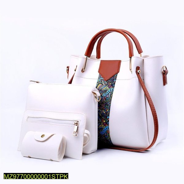 4 Pcs Women's Beautiful PU Leather Shoulder Bag - Image 2
