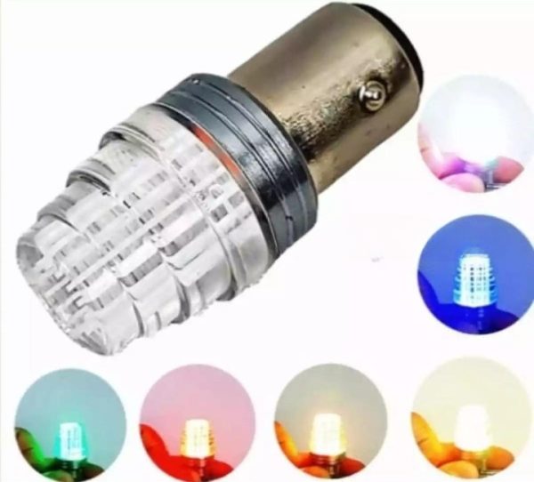 1 Pc LED Bike Back Light Flasher Bulb | Motorcycle Back Light Flasher Bulb | Multi color lights Flasher for bike