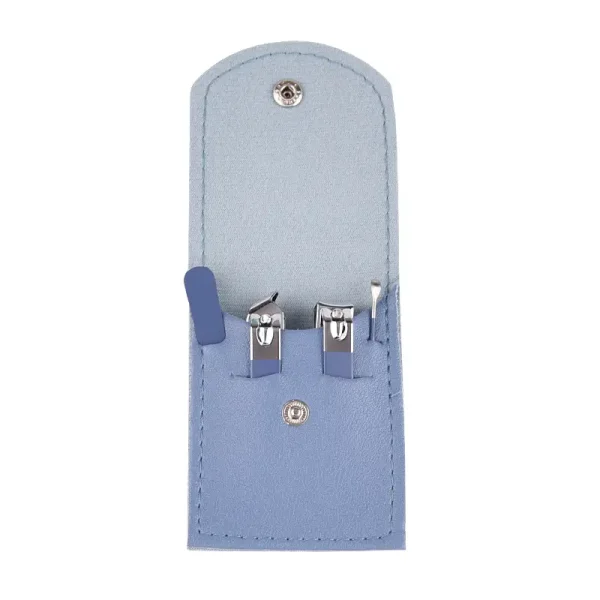 4 in 1 Professional Manicure Set 4-Piece Stainless Steel Nail Care Kit – Nail Clippers, Cuticle Nippers, Nail File & Spoon Pusher – Unscented, No Batteries Needed, Non-Electric Tools for Nail Techs & Home Use - Random Color - Image 5