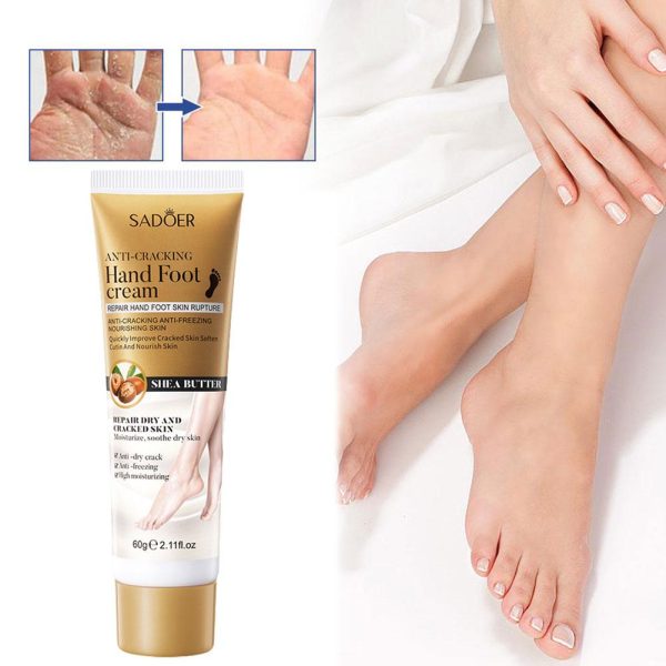 SADOER Hand Foot Cream - 60gram Hand Foot Cream Moisturizing Calluses Dead Skin Repair Rehydration Soften Cuticle Smooth Restore Feet Care Products - Image 3
