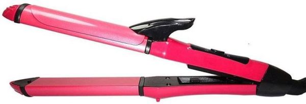 2-in-1 Nova Hair Straightener and Curler – Dual-Use Styling Tool with Quick Heat-Up Technology, Ceramic Plates for Smooth Straightening & Effortless Curls Model-NH-2009 – Portable, Lightweight, Ideal for Home or Travel Use - Image 8