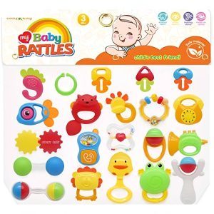 My Baby Rattles Set Newborn Hand Bells Baby Toys 0-12 Months ( Random Color )