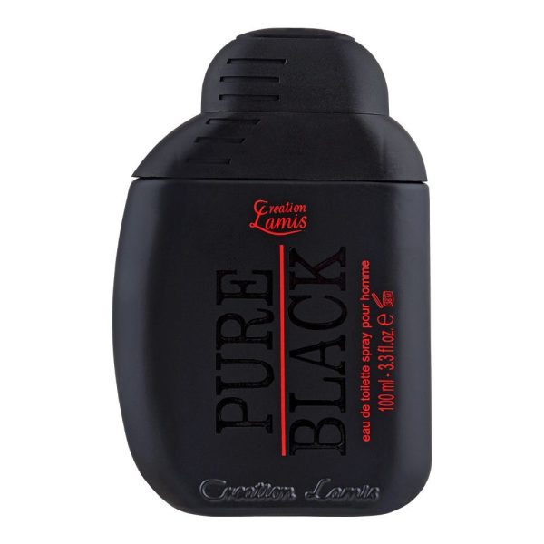 Pack of 1 - Creation Lamis Pure Black Eau de Toilette Spray for Men, Bold and Masculine Fragrance, 3.4 Fluid Ounces – Long-Lasting Scent – Premium Designer-Inspired Cologne - 100ml - Image 3