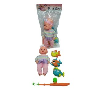 Baby Doll WIth Fishing Set | Baby Doll With Fishing Set For Kids & Babies - Toys For Kids 