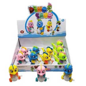 Dinosaur Windup Toy - Mini Dinosaur Dinky Toy – Cute Cartoon-Style Dino Figurine for Kids, Compact Handheld Shape Toy for Early Learning, Pretend Play & Collecting – Safe, Durable & Perfect for Toddlers - Random Color - 01pcs