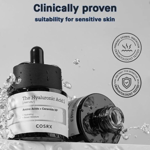 COSRX Pure Sodium Hyaluronic Acid 3% Serum, Hydration & Moisture Boosting Facial Serum for Fine Lines & Wrinkles, Plump & Repair Dry Skin 20ml - Image 4