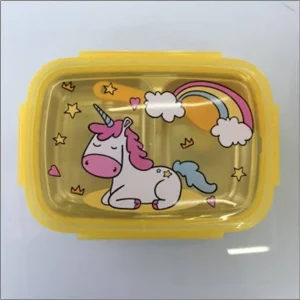 Unicorn Theme Insulated Lunch Box for Kids – Cute & Colorful Bento-Style Lunch Bag with Zipper Closure – Durable, Leakproof, and Easy to Clean – Ideal for School, Picnic, Travel & Gifting - Random Color